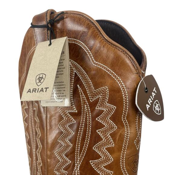 Ariat Cassanova X Toe Western Cowboy Boot Shade of Grain Brown Size 9 - Picture 14 of 15